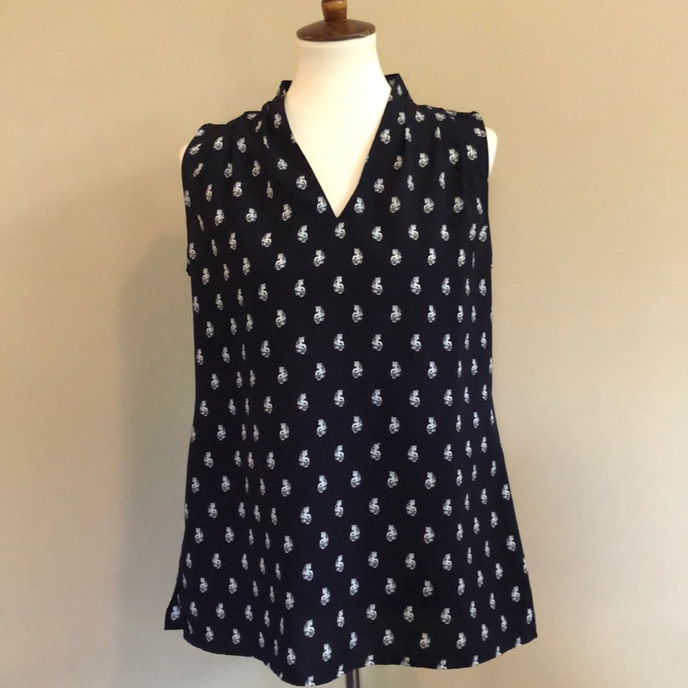 CAbi Navy Memento Blouse - Picture 3 of 13
